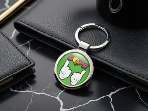 Keyring Pet Personalised Steel Style